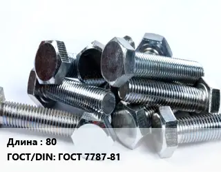 Болт 80 ГОСТ 7787-81